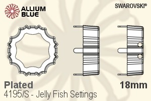 Swarovski Jelly Fish Settings (4195/S) 18mm - Plated