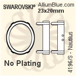 Swarovski Nautilus Settings (4196/S) 30x26mm - Plated