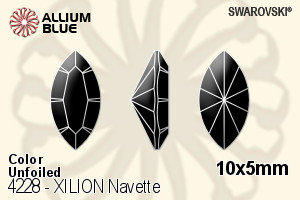 Swarovski XILION Navette Fancy Stone (4228) 10x5mm - Color Unfoiled