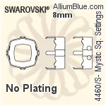 Swarovski Mystic Square Settings (4460/S) 10mm - Plated