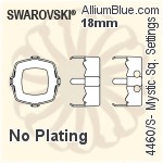 Swarovski Mystic Square Settings (4460/S) 18mm - No Plating