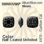 Swarovski Cushion Cut Fancy Stone (4470) 10mm - Color Unfoiled