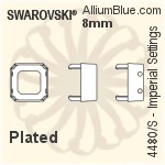 Swarovski Imperial Settings (4480/S) 8mm - Plated