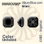 Swarovski Imperial Fancy Stone (4480) 8mm - Crystal Effect Unfoiled