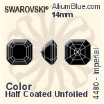 Swarovski Imperial Fancy Stone (4480) 14mm - Color (Half Coated) Unfoiled