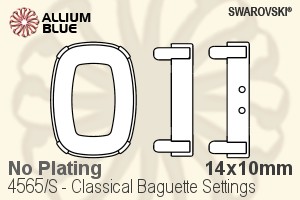 Swarovski Classical Baguette Settings (4565/S) 14x10mm - No Plating