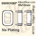 Swarovski Oval Settings (4127/S) 30x22mm - No Plating