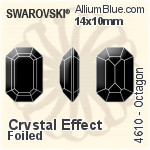 スワロフスキー XILION Rose フラットバック(HF) (2028) SS40 - クリスタル アルミニウムフォイル
