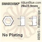 Swarovski Kaleidoscope Hexagon Settings (4699/S) 9.4x10.8mm - Plated