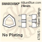 Swarovski Trilliant Settings (4706/S) 24mm - Plated