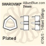 Swarovski Trilliant Settings (4706/S) 17mm - Plated