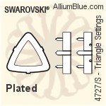 Swarovski Triangle Settings (4727/S) 23mm - Plated