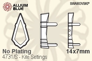 Swarovski Kite Settings (4731/S) 14x7mm - No Plating