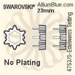 Swarovski Edelweiss Settings (4753/S) 23mm - No Plating