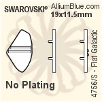 Swarovski Flat Galactic Settings (4756/S) 19x11.5mm - No Plating