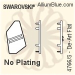 Swarovski De-Art Flat Settings (4766/S) 38x21mm - No Plating