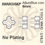 Swarovski Greek Cross Setting (4784/S) 8mm - Plated