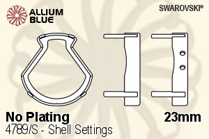 Swarovski Shell Settings (4789/S) 23mm - No Plating