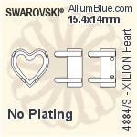 Swarovski XILION Heart Settings (4884/S) 5.5x5mm - No Plating