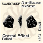 Swarovski Kaputt Fancy Stone (4923) 38x33mm - Crystal Effect With Platinum Foiling