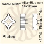 Swarovski Rhombus Tribe Settings (4927/S) 19x17mm - Plated
