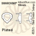 Swarovski Tilted Chaton Settings (4928/S) 12mm - No Plating