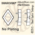 Swarovski Rhombus Tribe Settings (4927/S) 19x17mm - No Plating