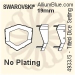 Swarovski Xilion Oval Settings (4128/S) 10x8mm - No Plating