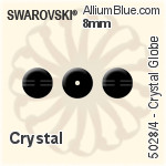 施華洛世奇 Crystal Globe 串珠 (5028/4) 8mm - 白色（半塗層）