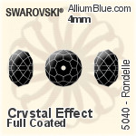 Swarovski Rondelle Bead (5040) 4mm - Crystal Effect (Full Coated)