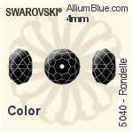 スワロフスキー Rondelle ビーズ (5040) 4mm - クリスタル エフェクト