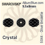 Swarovski Olive Briolette Bead (5044) 7x6mm - Color