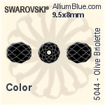 Swarovski Olive Briolette Bead (5044) 5x4mm - Color