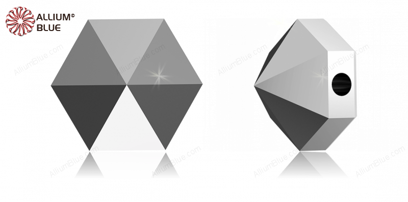 スワロフスキー #5060 Hexagon Spike (Two Holes)