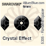 Swarovski Rondelle/Spacer Bead (5305) 5mm - Clear Crystal