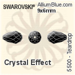 Swarovski Teardrop Bead (5500) 9x6mm - Crystal Effect