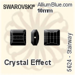 スワロフスキー Stairway ビーズ (5624) 10mm - クリスタル エフェクト