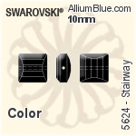 Swarovski Square Flat Back Hotfix (2400) 4mm - Color With Aluminum Foiling