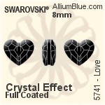 Swarovski Love Bead (5741) 8mm - Crystal Effect