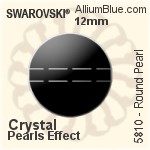施華洛世奇 圓形 珍珠 (5810) 5mm - 水晶珍珠