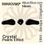 施華洛世奇 Baroque Elongated (5844) 10mm - 水晶珍珠