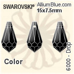 Swarovski Drop Pendant (6000) 15x7.5mm - Color