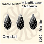 Swarovski Briolette Pendant (6010) 11x5.5mm - Clear Crystal