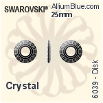スワロフスキー Cross ペンダント (6864) 40x30mm - クリスタル