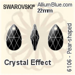 PREMIUM Heart Pendant (PM6228) 28mm - Crystal Effect