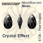 Swarovski Pear-shaped Pendant (6106) 28mm - Crystal Effect