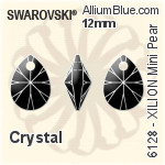 Swarovski XILION Mini Pear Pendant (6128) 12mm - Clear Crystal