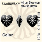 スワロフスキー XILION リボリ ペンダント (6428) 6mm - カラー