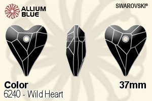 Swarovski Wild Heart Pendant (6240) 37mm - Color