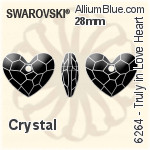 Swarovski Truly in Love Heart Pendant (6264) 18mm - Clear Crystal